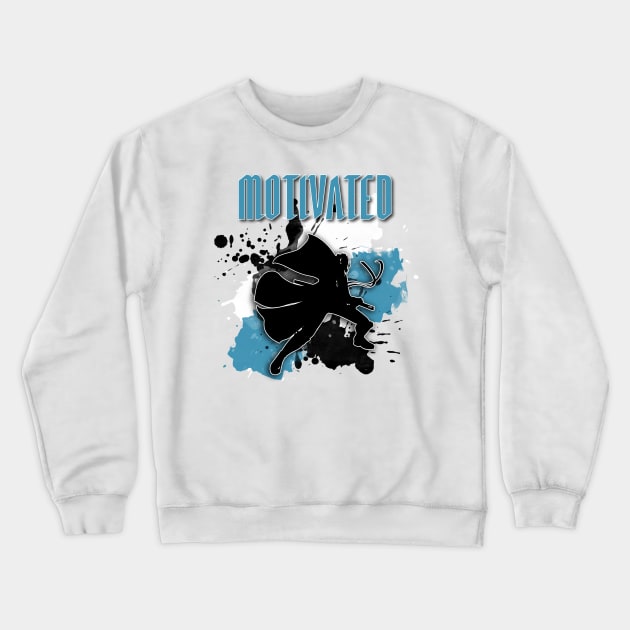 Vergil's Motivated Crewneck Sweatshirt by 7-Bit Gaming